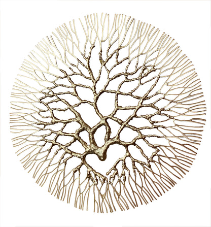 Metal Wall Art: Large Wrought Iron Coral  20.5"