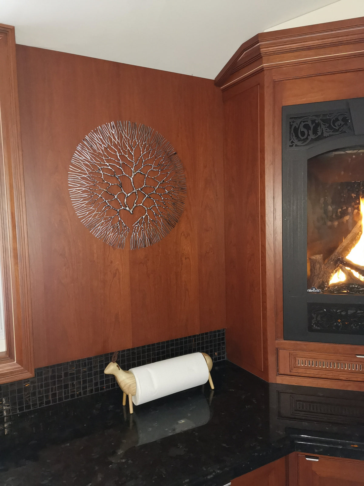 Metal Wall Art: Median Wrought Iron Coral  17"