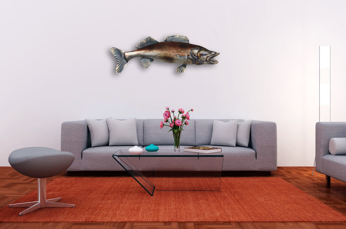 Lake Fish  Metal Wall Art  23"x8"