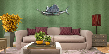Swordfish Metal Wall Art  32"x12"