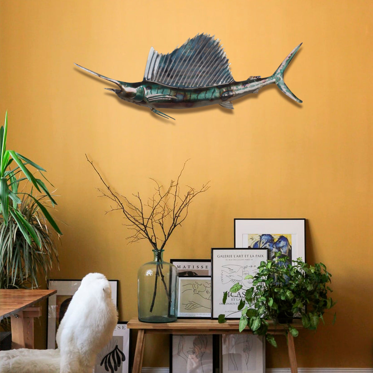 Swordfish Metal Wall Art  32"x12"