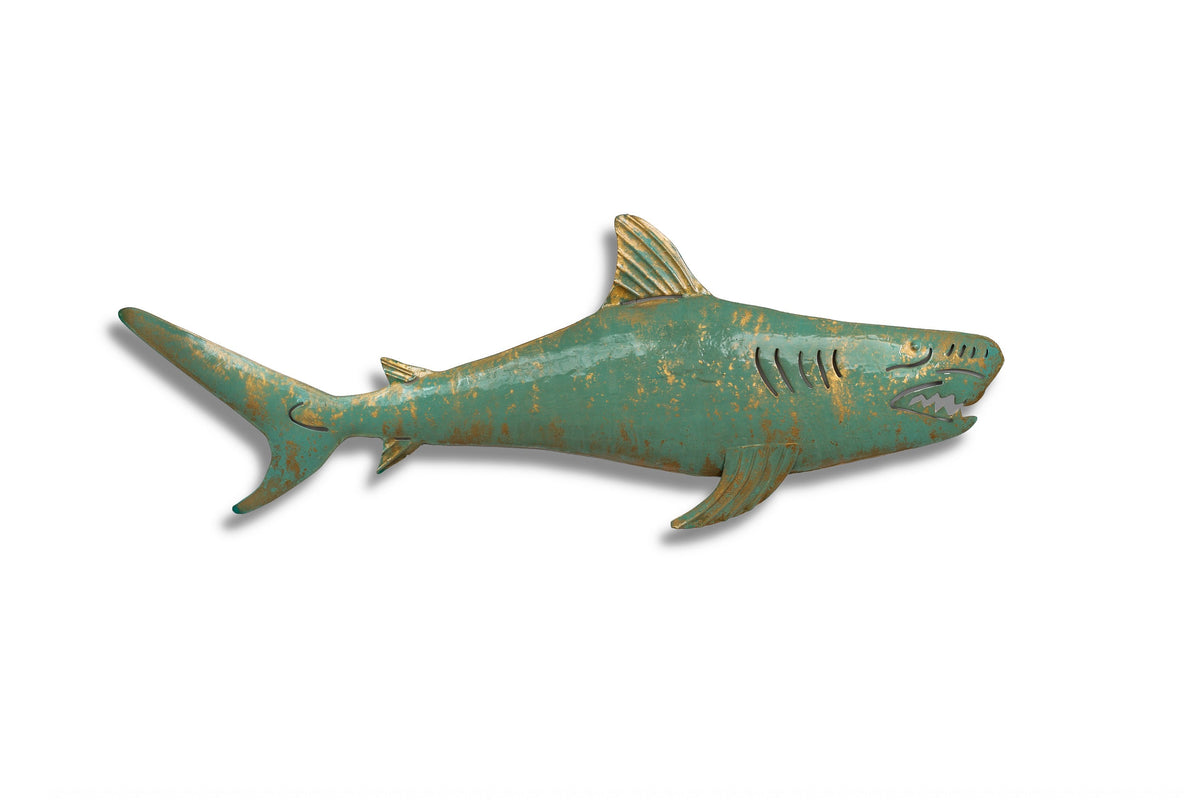 Shark Metal Wall Art 31"x11"