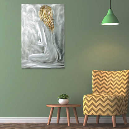 Lonely Girl Metal Wall Art