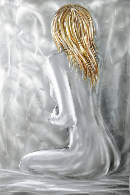 Lonely Girl Metal Wall Art