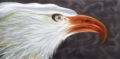Watchful Eagle Metal Wall Art