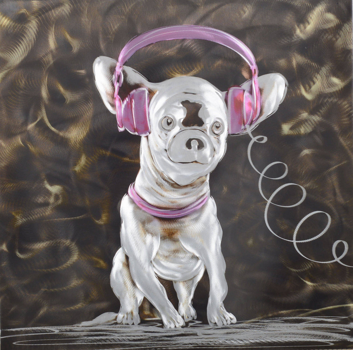 Musical Dog Metal Wall Art