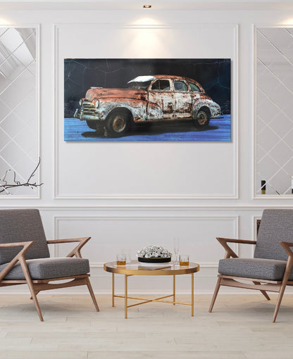 The Antique Car Metal Wall Art