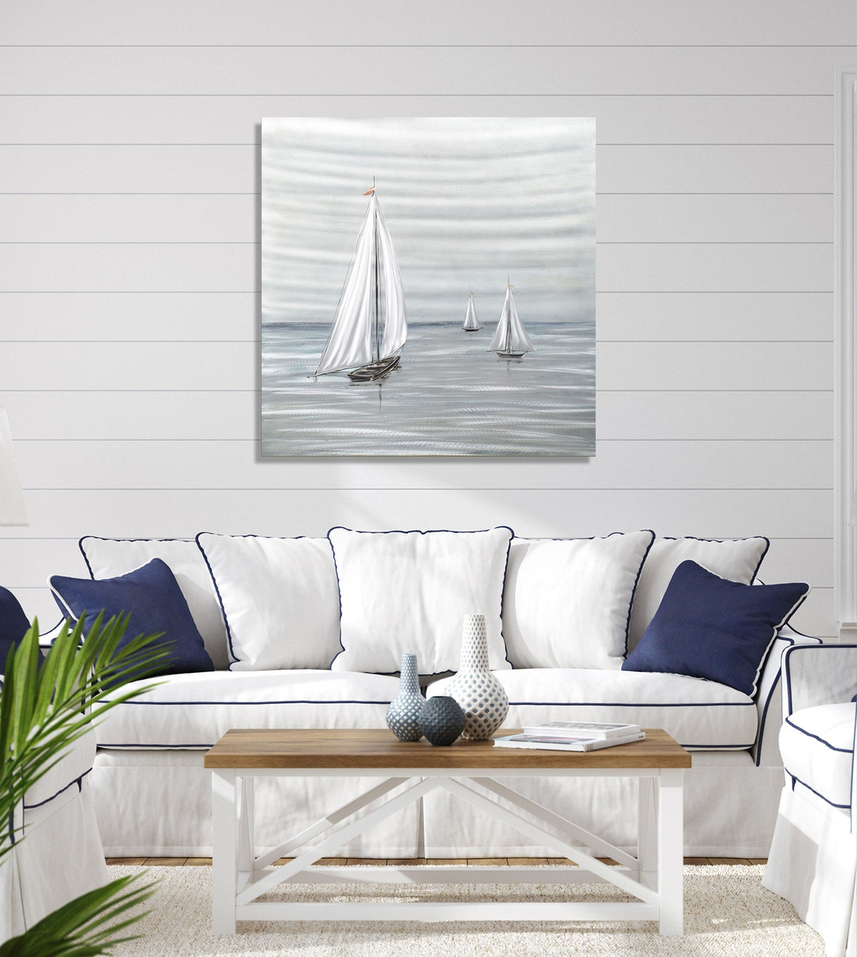 Sailboats Metal Wall Art