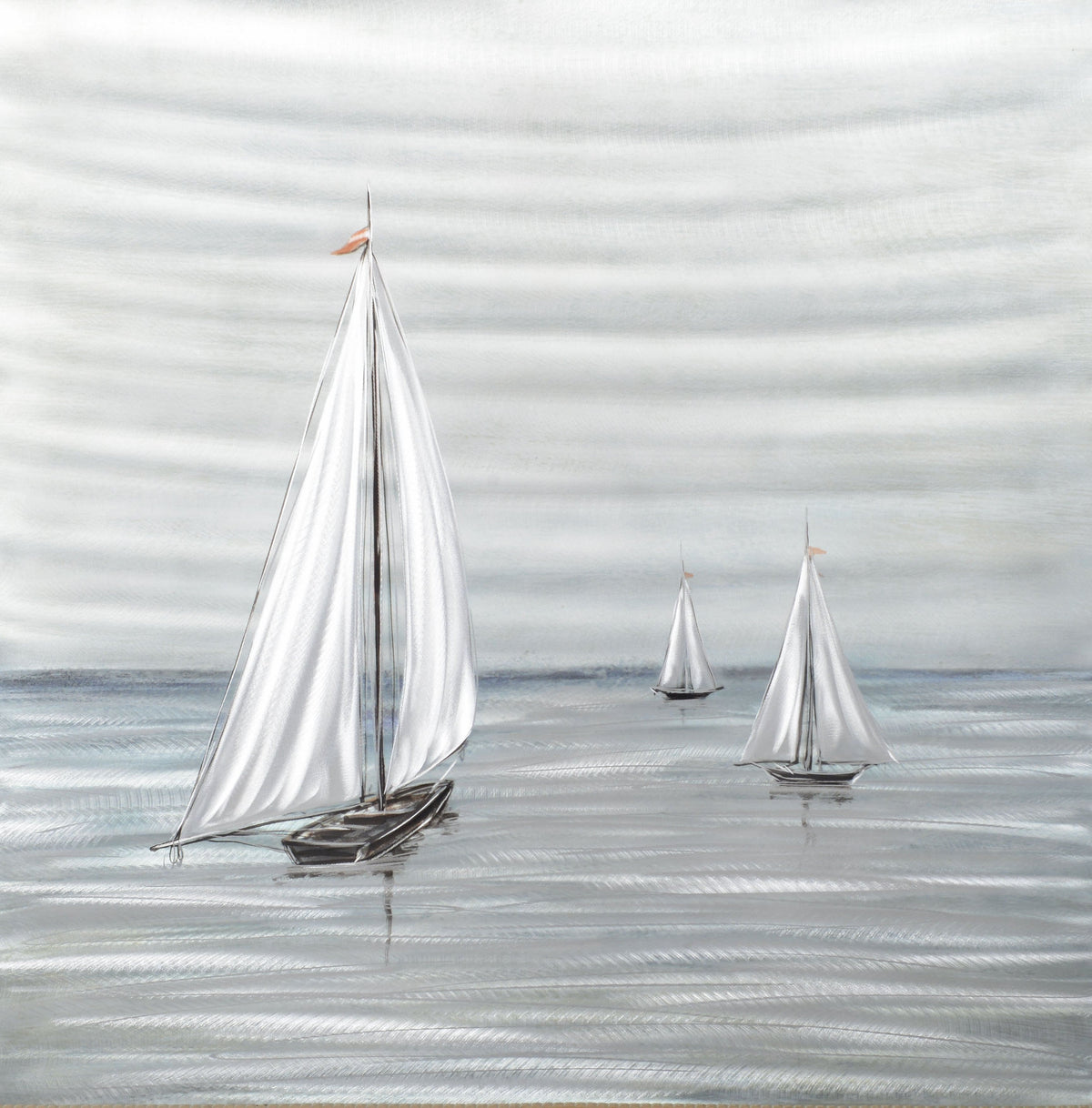Sailboats Metal Wall Art