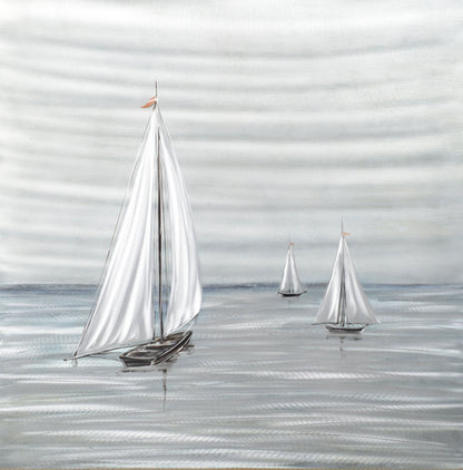 Sailboats Metal Wall Art
