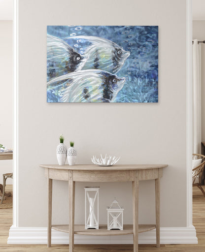 Grouping Angelfish (Small Size) Metal Wall Art