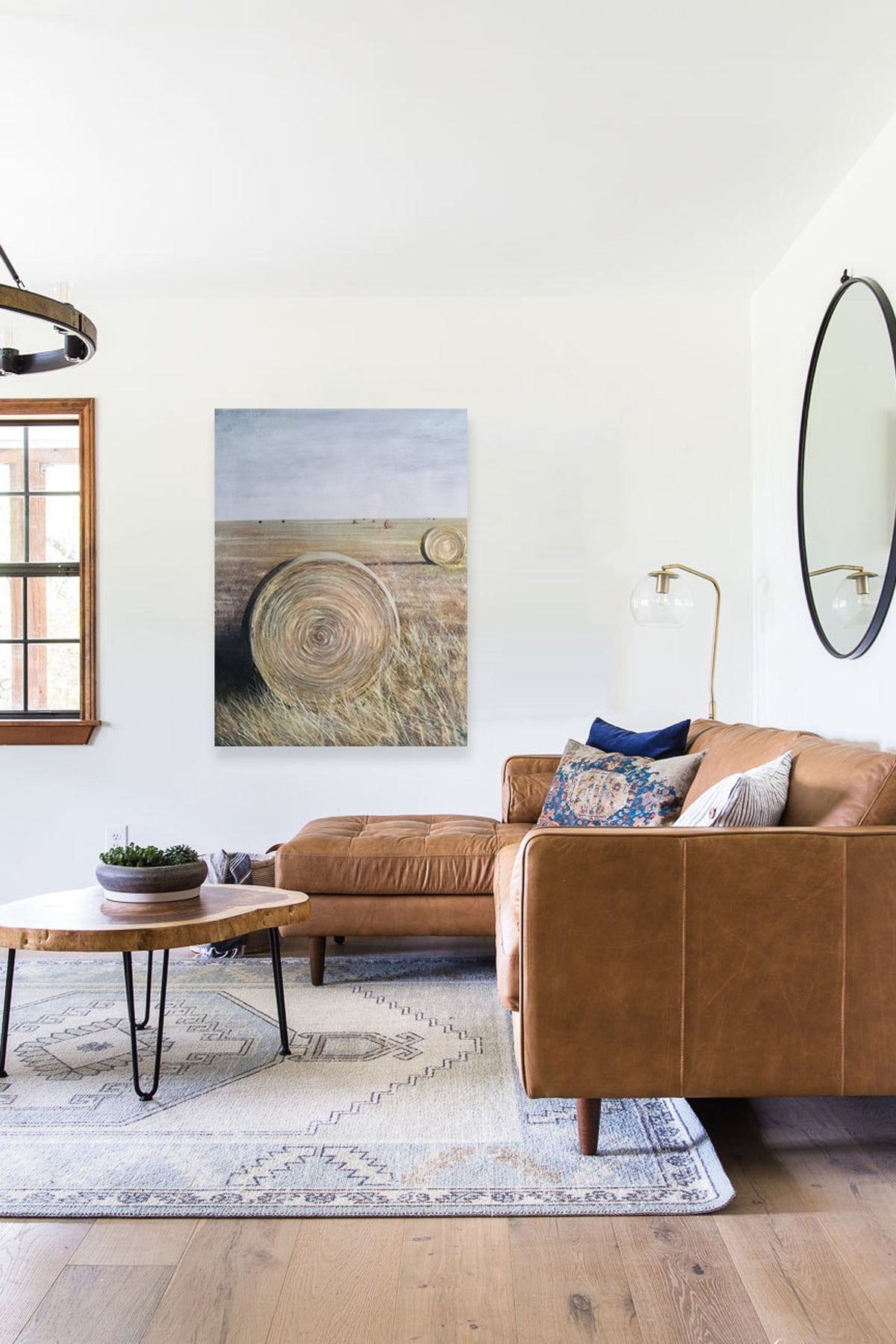 Bales of Hay Metal Wall Art