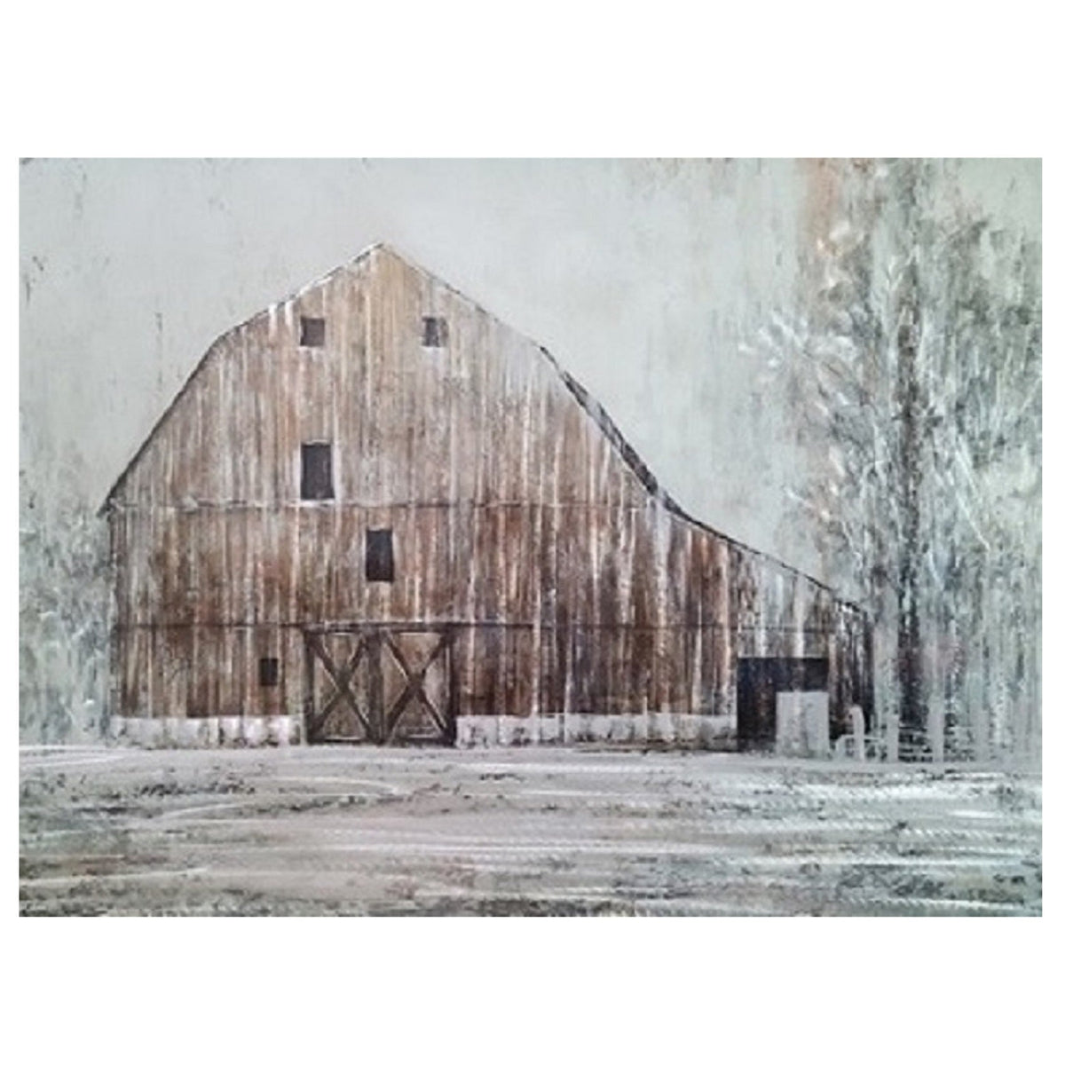 Barn House Metal Wall Art