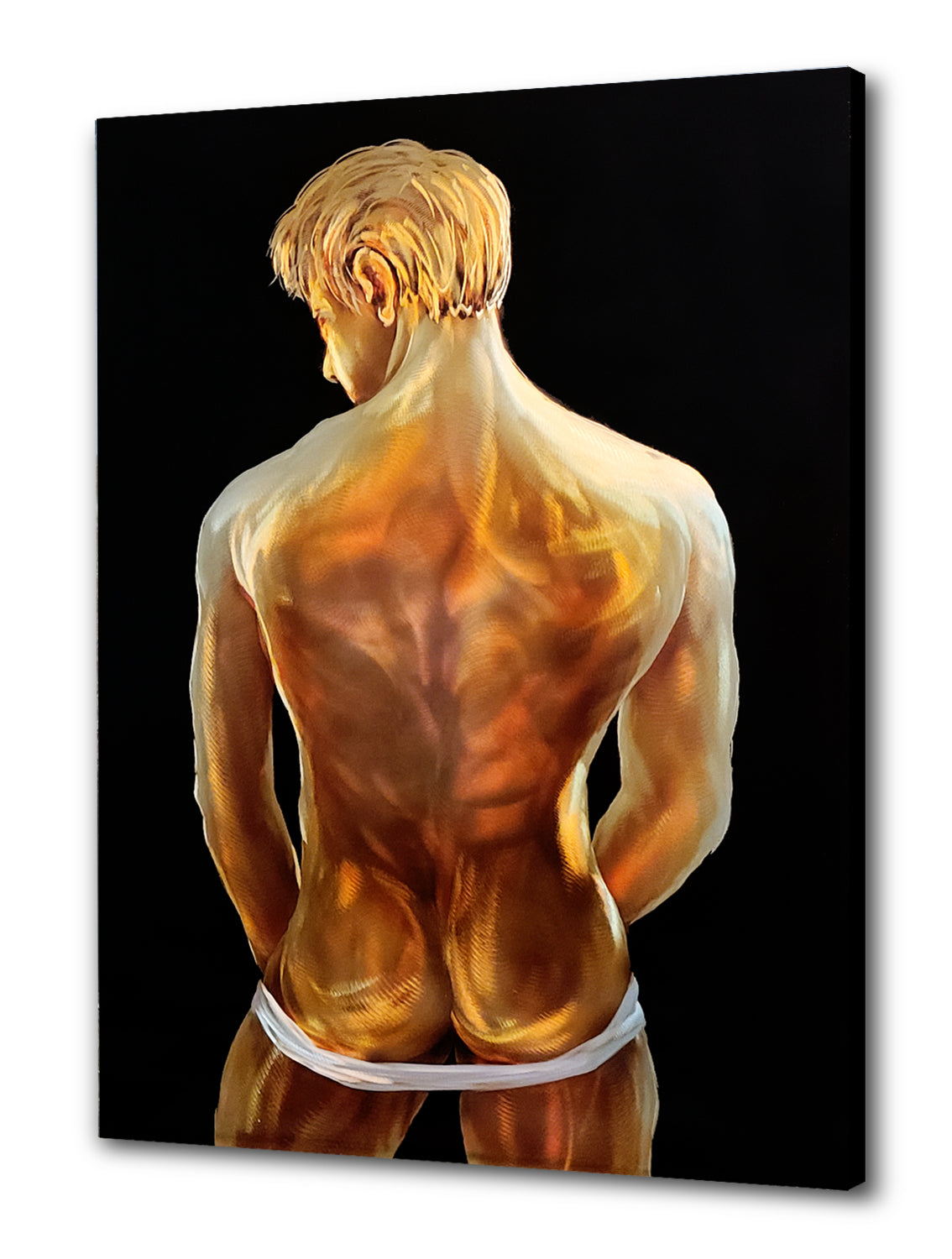 Man Nude Metal Wall Art