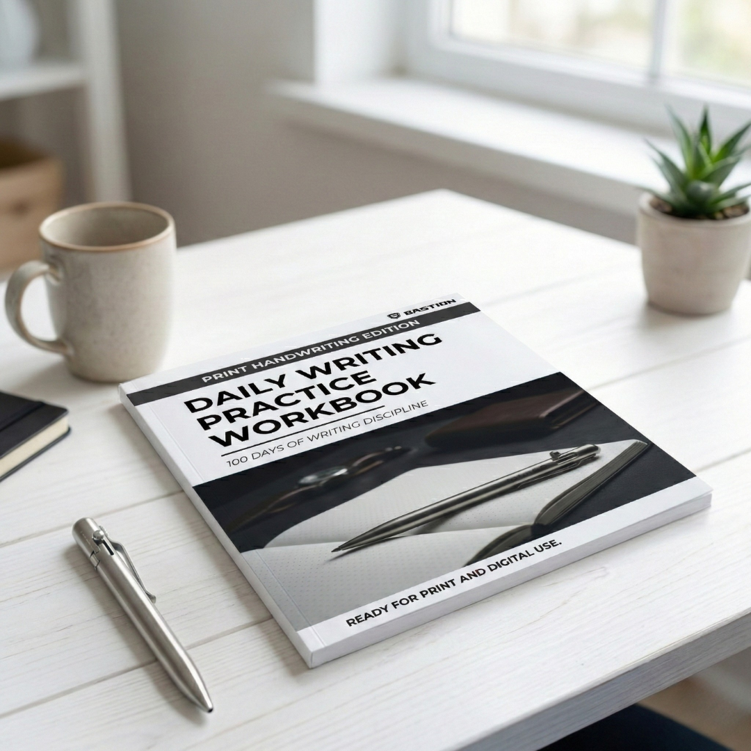 PRINT HANDWRITING - Daily Writing Practice E-Workbook by BASTION®