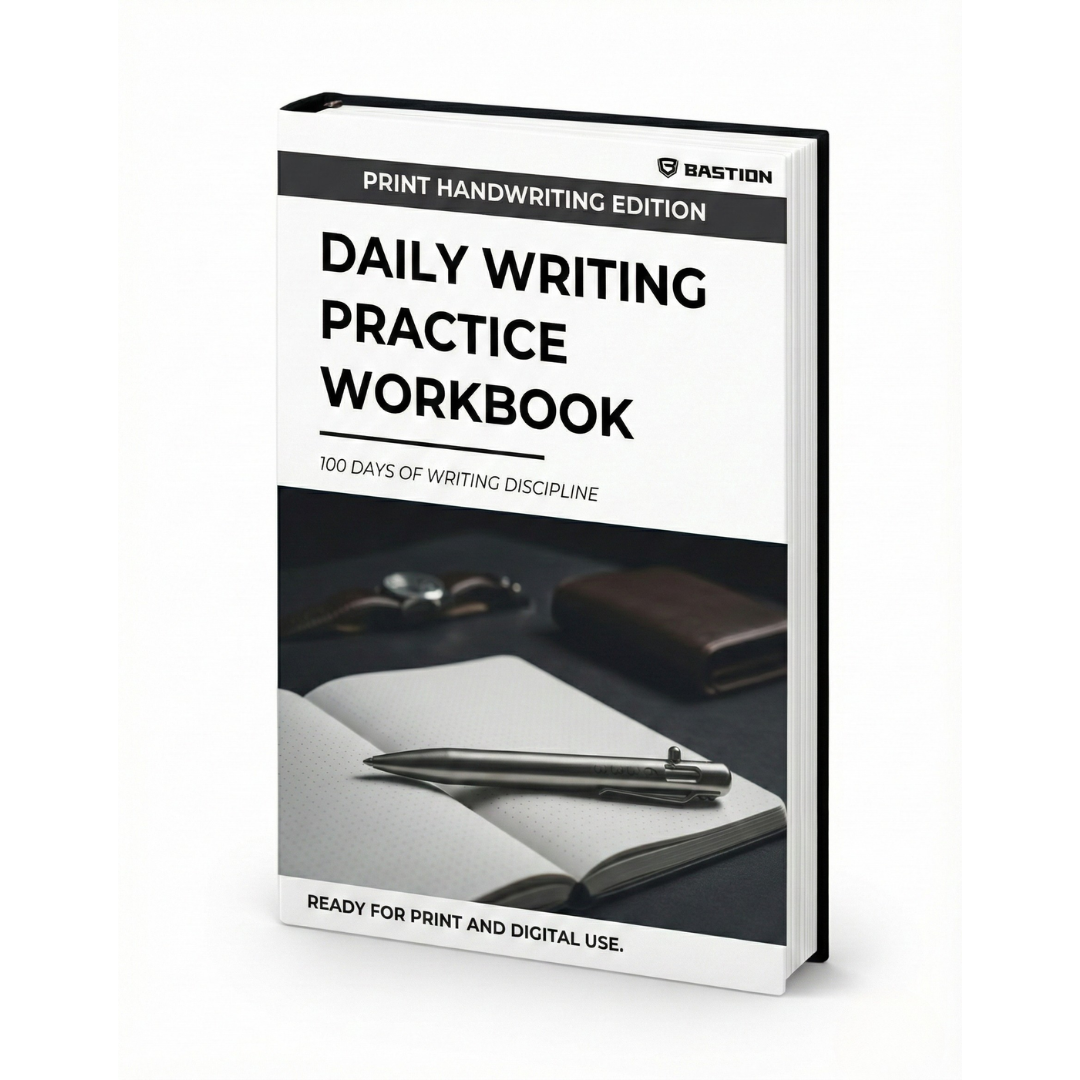 PRINT HANDWRITING - Daily Writing Practice E-Workbook by BASTION®