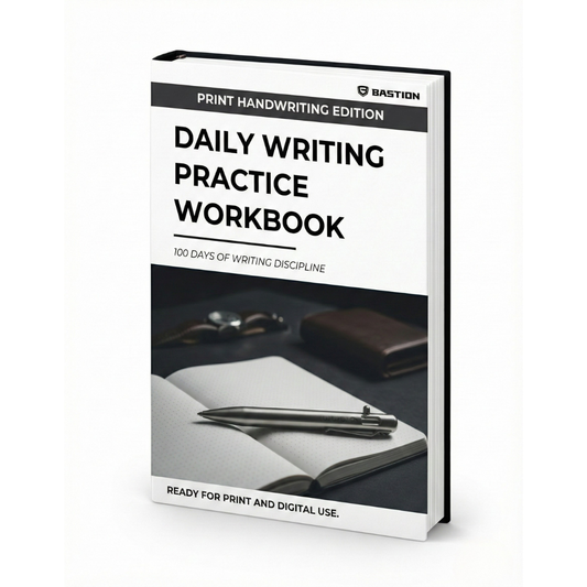PRINT HANDWRITING - Daily Writing Practice E-Workbook by BASTION®
