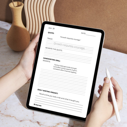 PRINT HANDWRITING - Daily Writing Practice E-Workbook by BASTION®