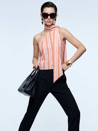 Women's Top One Shoulder BYMANYC ® New York HAMPTONS STRIPE STRAPLESS - New Collection