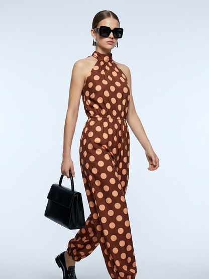 Women's Jumpsuit Halter BYMANYC ® New York SOHO POLKA DOT JUMPSUIT - New Collection
