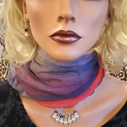 Pearl Crystal Birthstone Necklace by Alexa Martha