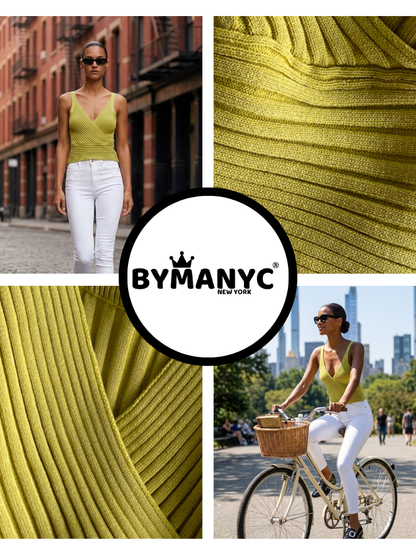 Pistachio HIGH LINE Knit Top Prêt-À-Porter BYMANYC ® New York