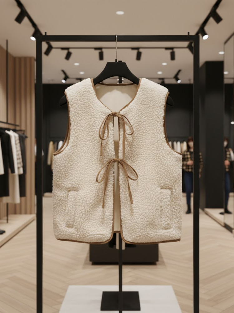 Plush Shearling-Style Eco-Vest • TRIBECA New Collection BYMANYC ® New York