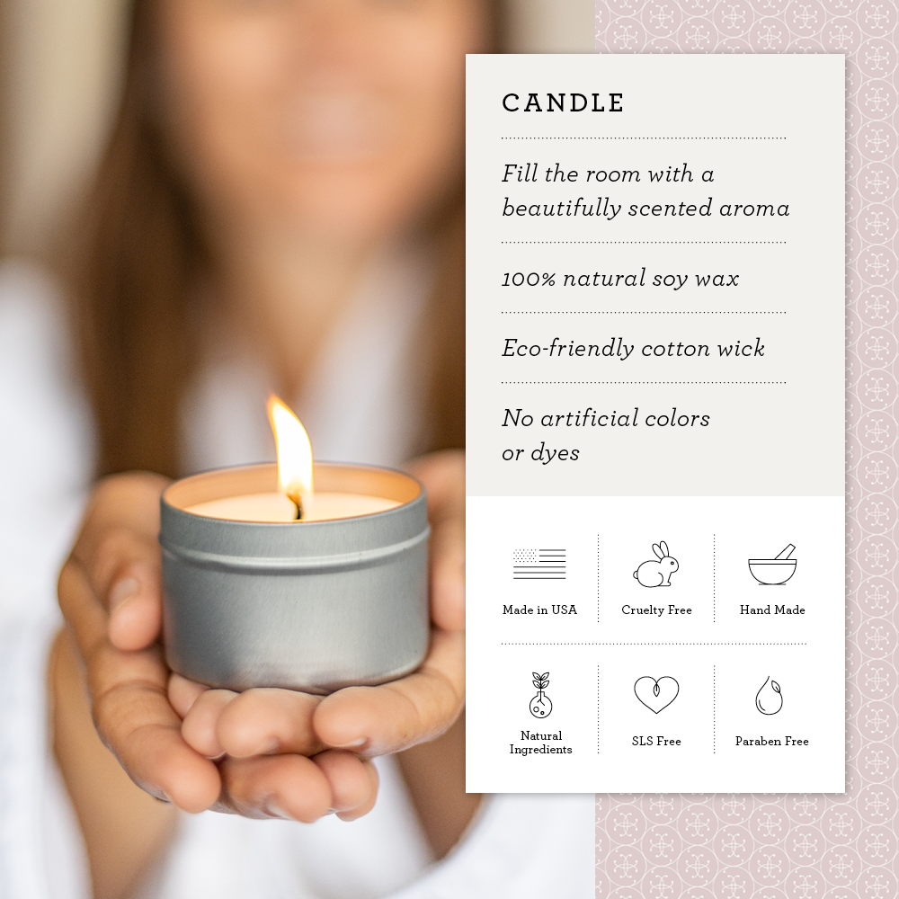 Bergamot & Lavender Soy Candle Trio – 3 Aromatherapy Candles