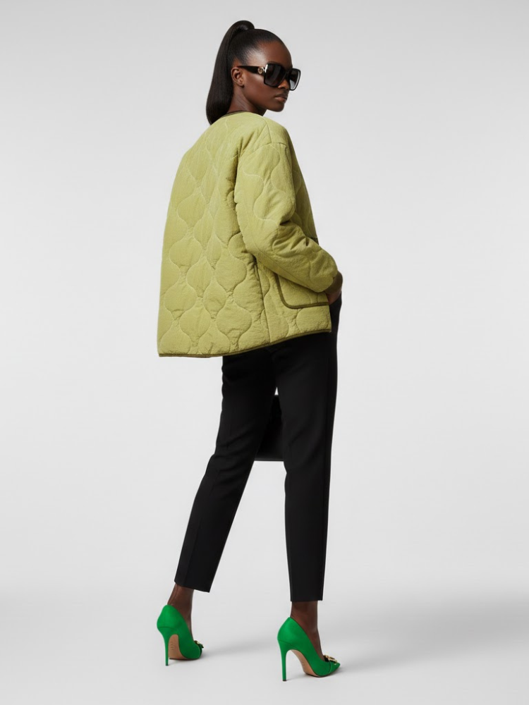 Quilted Jacket New Collection BYMANYC ® New York • Olive Green Utility