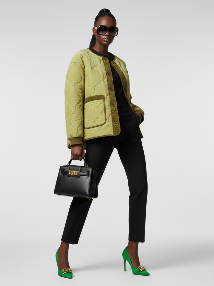 Quilted Jacket New Collection BYMANYC ® New York • Olive Green Utility
