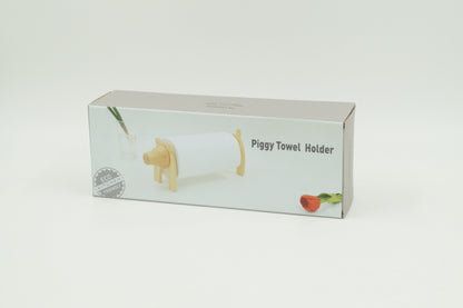 Rubber Wood: Piggy Towel Holder