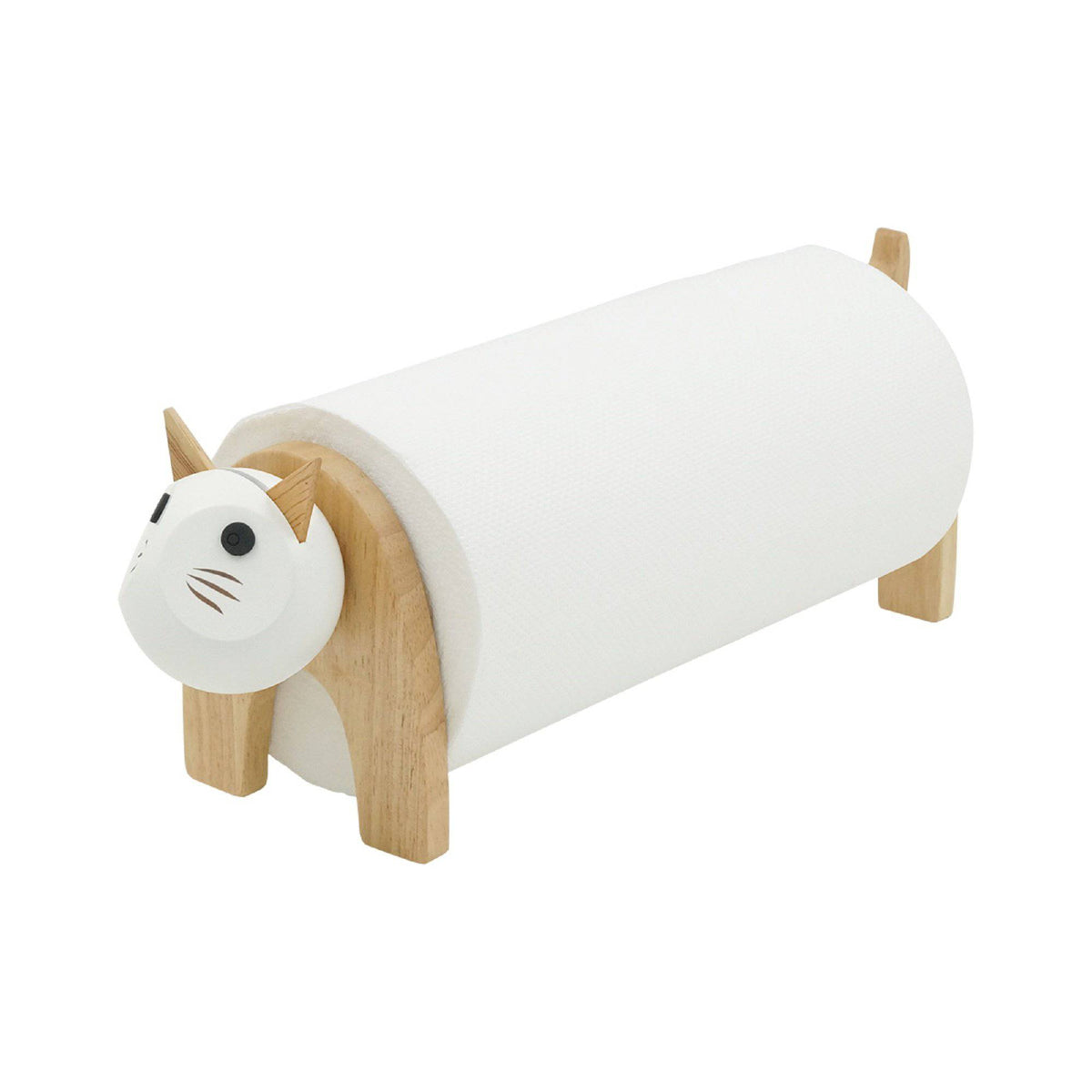 Rubber Wood: CAT TOWEL HOLDER