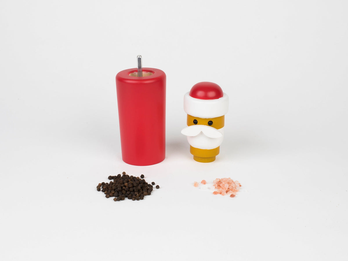 7.5" SHORT SANTA CLAUS SALT & PEPPER MILL