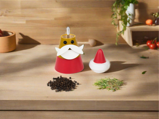 5" SHORT SANTA CLAUS SALT & PEPPER MILL