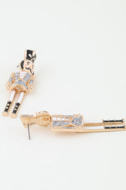 RADIO CITY Glitter Nutcracker Drop Earrings: BYMANYC ® New York