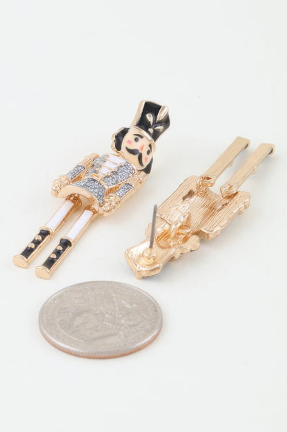RADIO CITY Glitter Nutcracker Drop Earrings: BYMANYC ® New York