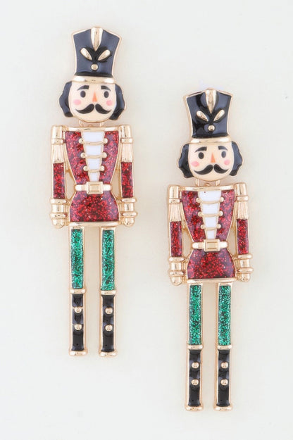 RADIO CITY Glitter Nutcracker Drop Earrings: BYMANYC ® New York