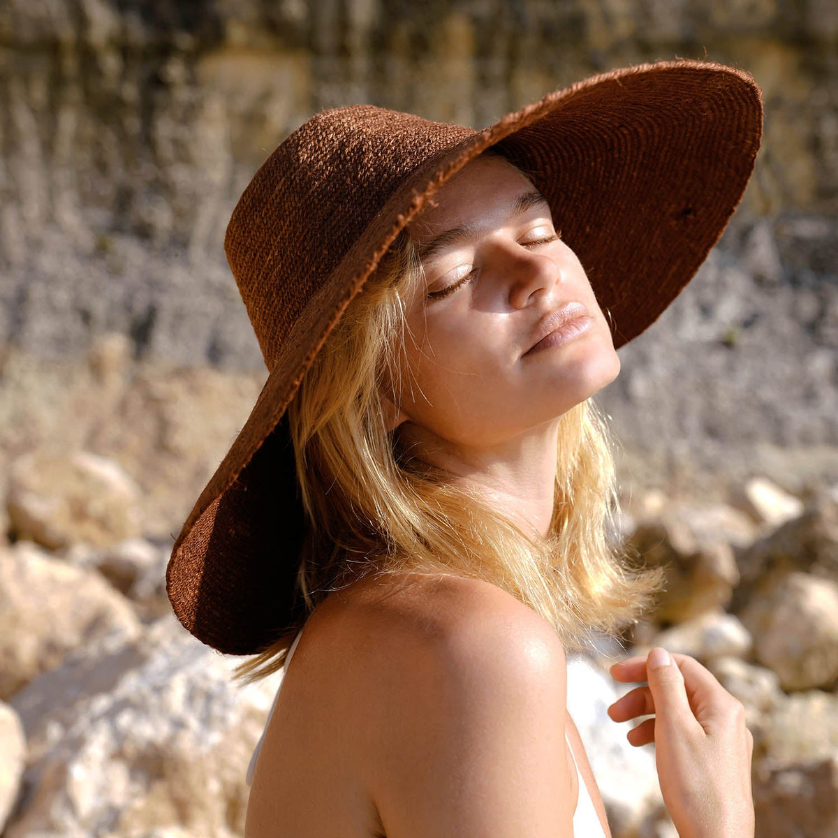 The Riri Burnt Sienna Jute Straw Hat