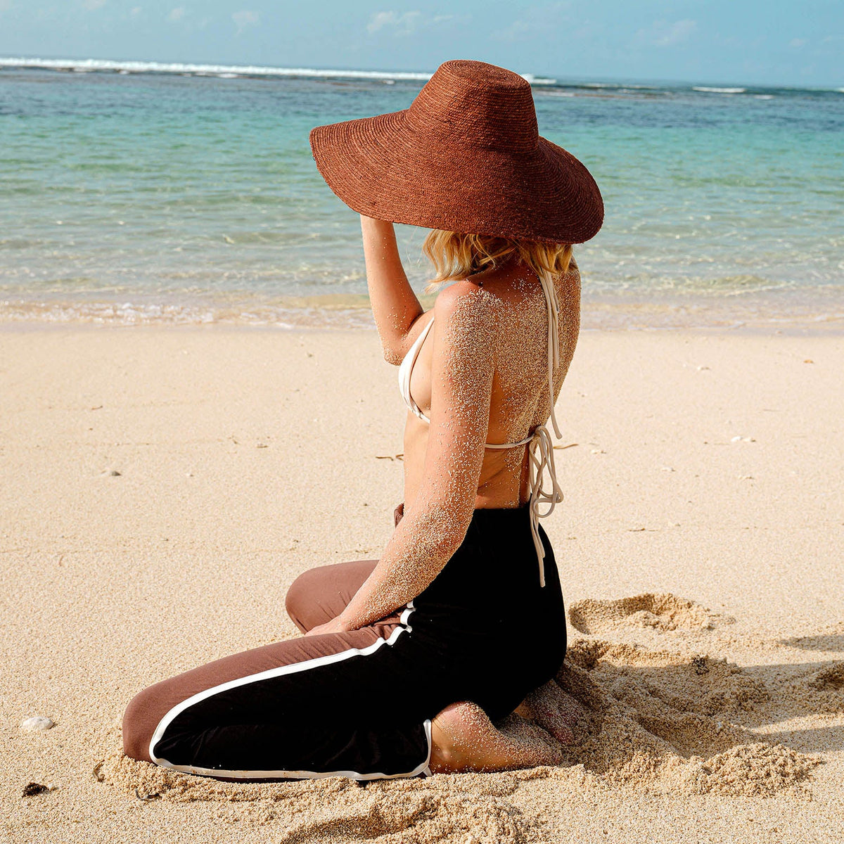 The Riri Burnt Sienna Jute Straw Hat