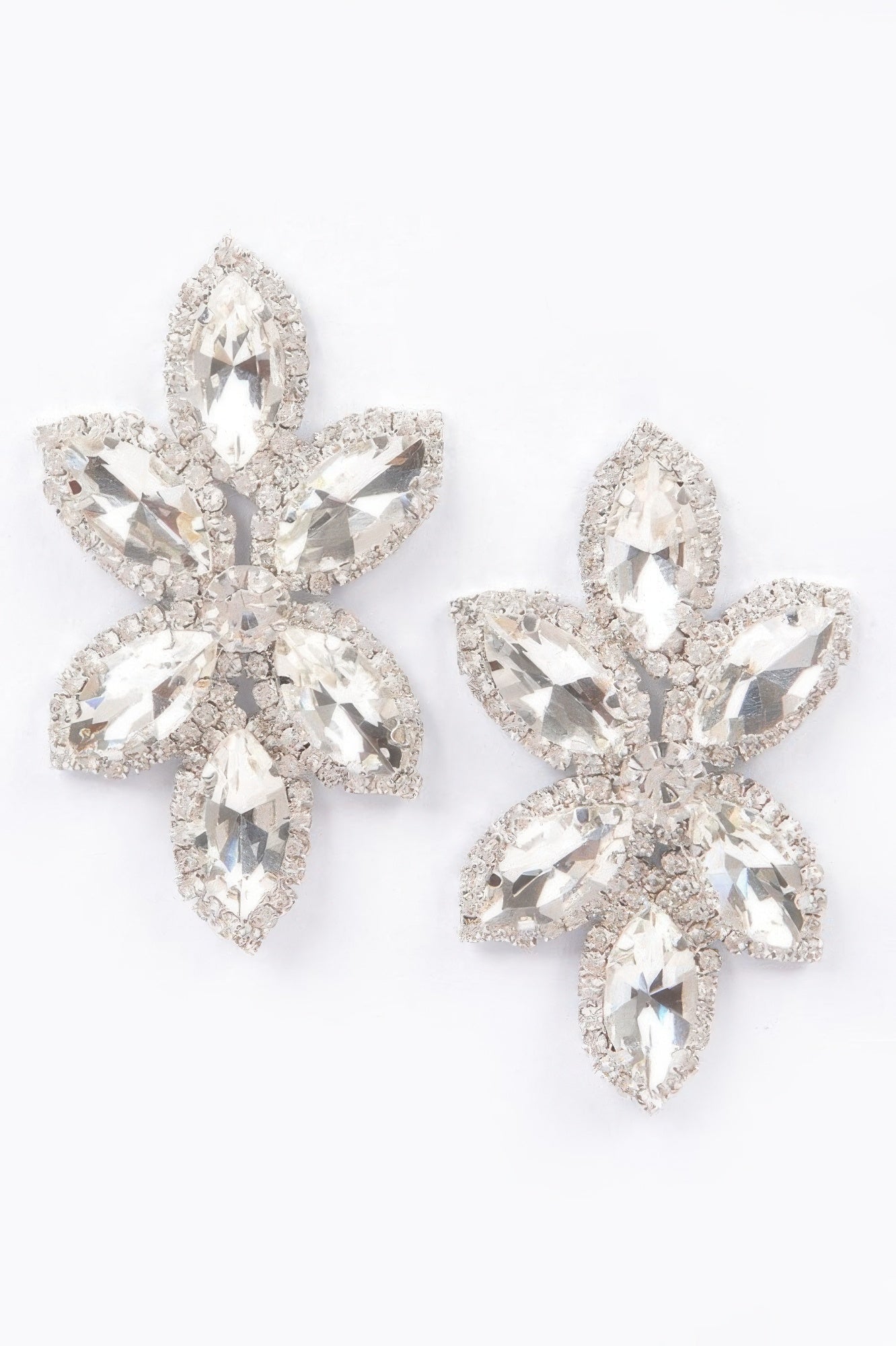 Radiant Layered Rhinestone Earrings | BYMANYC ® New York Style