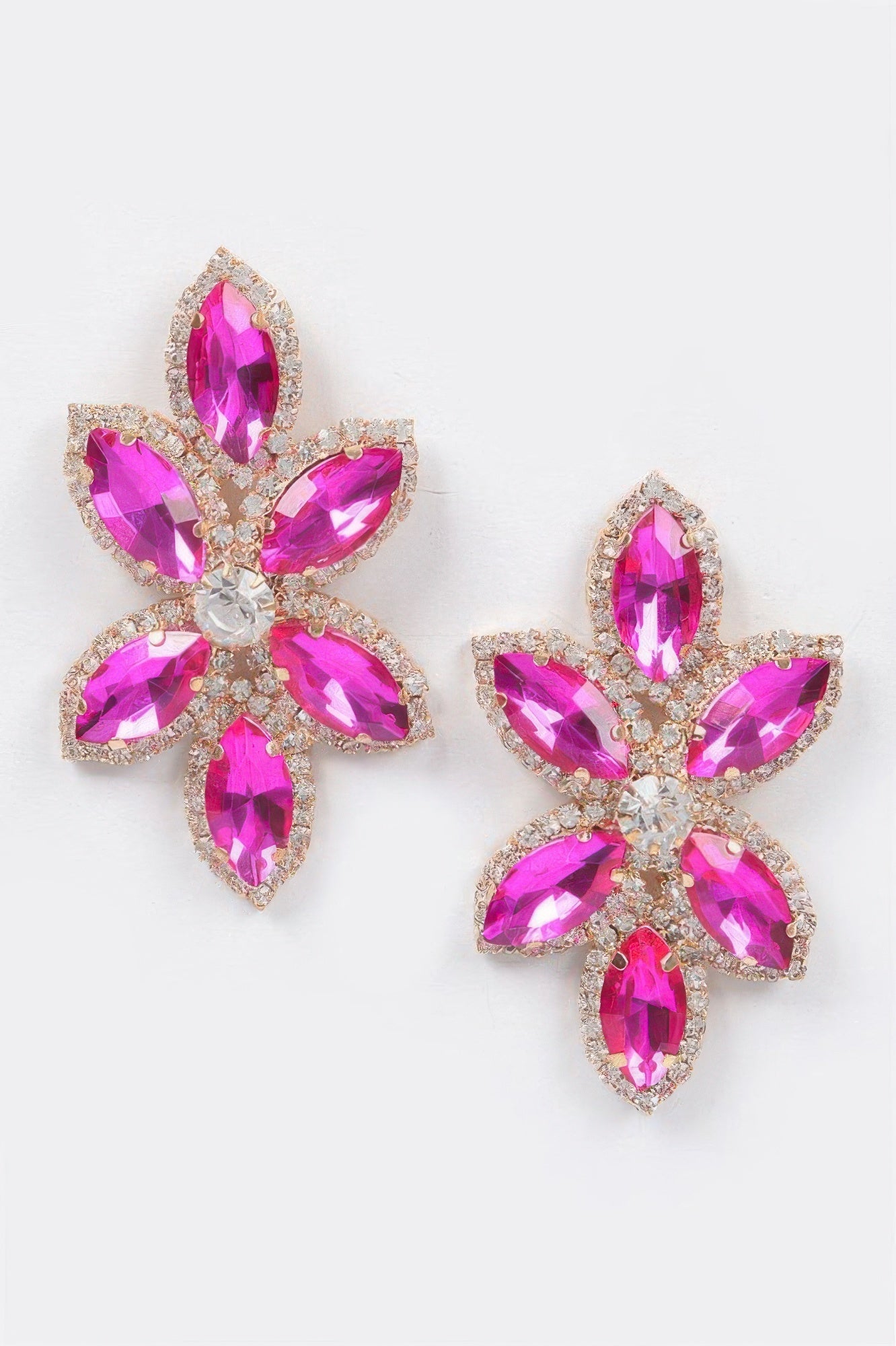 Radiant Layered Rhinestone Earrings | BYMANYC ® New York Style