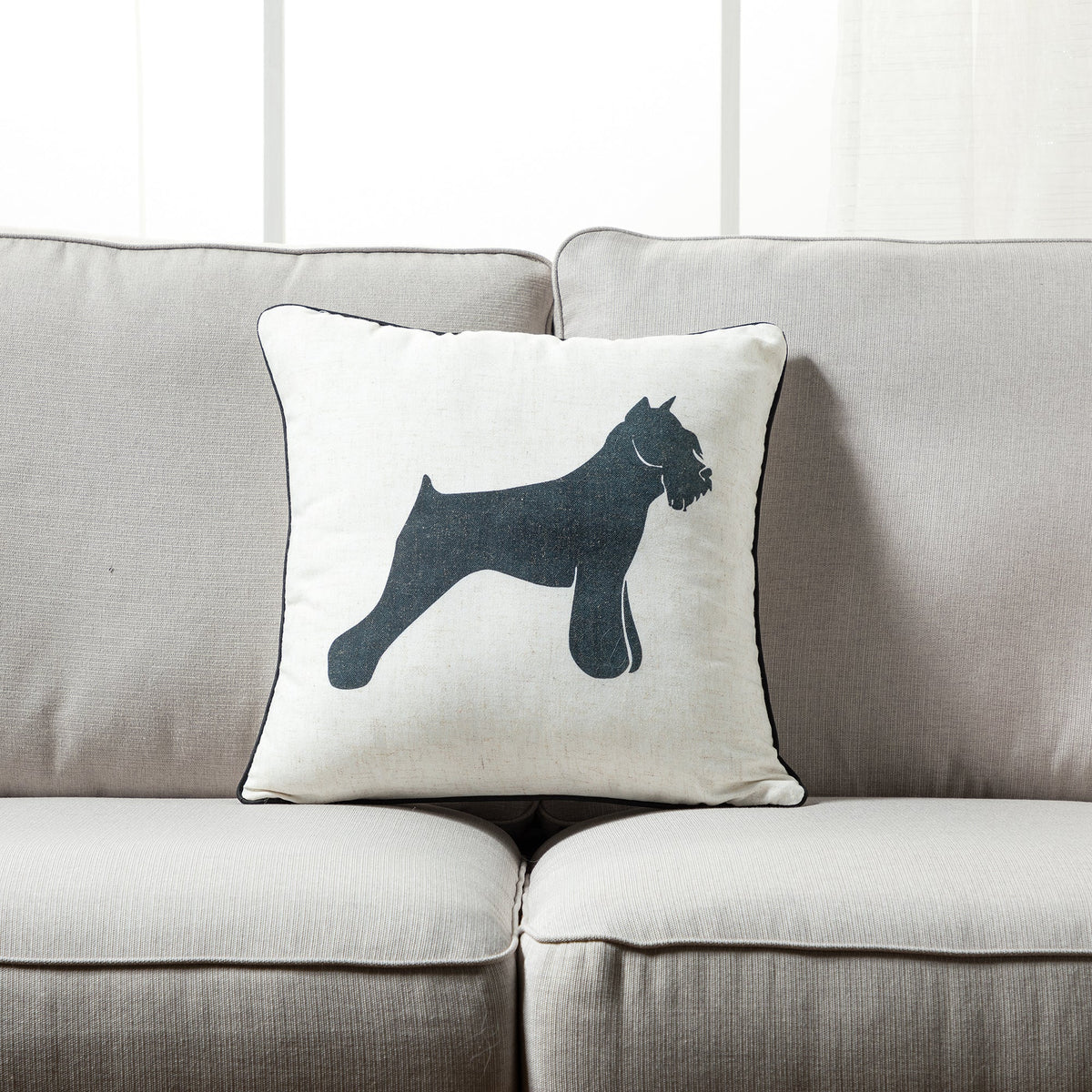 Home and Dog Throw Pillow - Set of 2