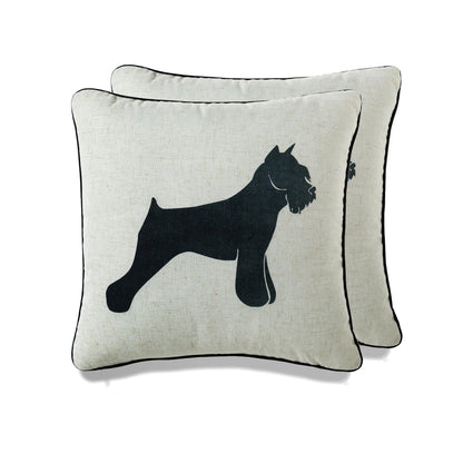 Home and Dog Throw Pillow - Set of 2