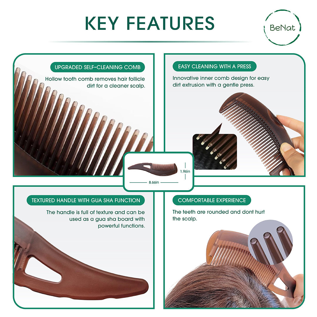2-Pack Healthy Scalp Comb