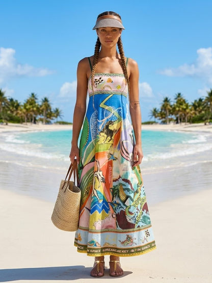 SOHO Artisanal Graphic Maxi Dress | Creative BYMANYC ® New York