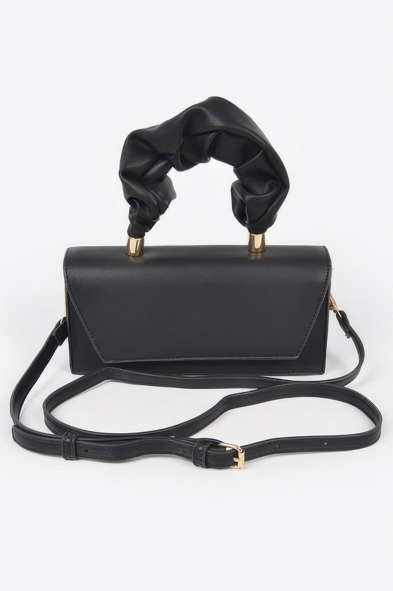 SOHO Wrinkled Handle Flap Clutch - New Collection Los Angeles - BYMANYC ® New York