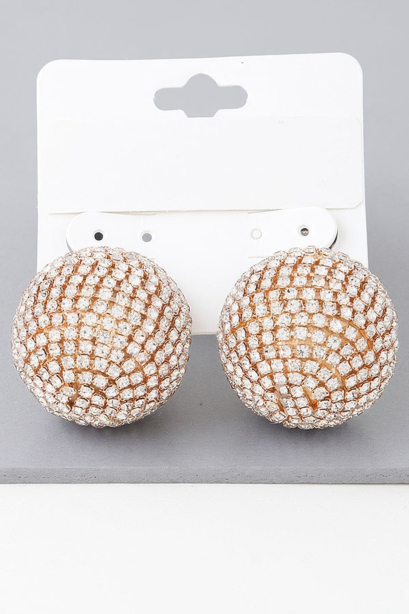 STUDIO 54 Bejeweled Rhinestone Disco Earrings: BYMANYC ® New York