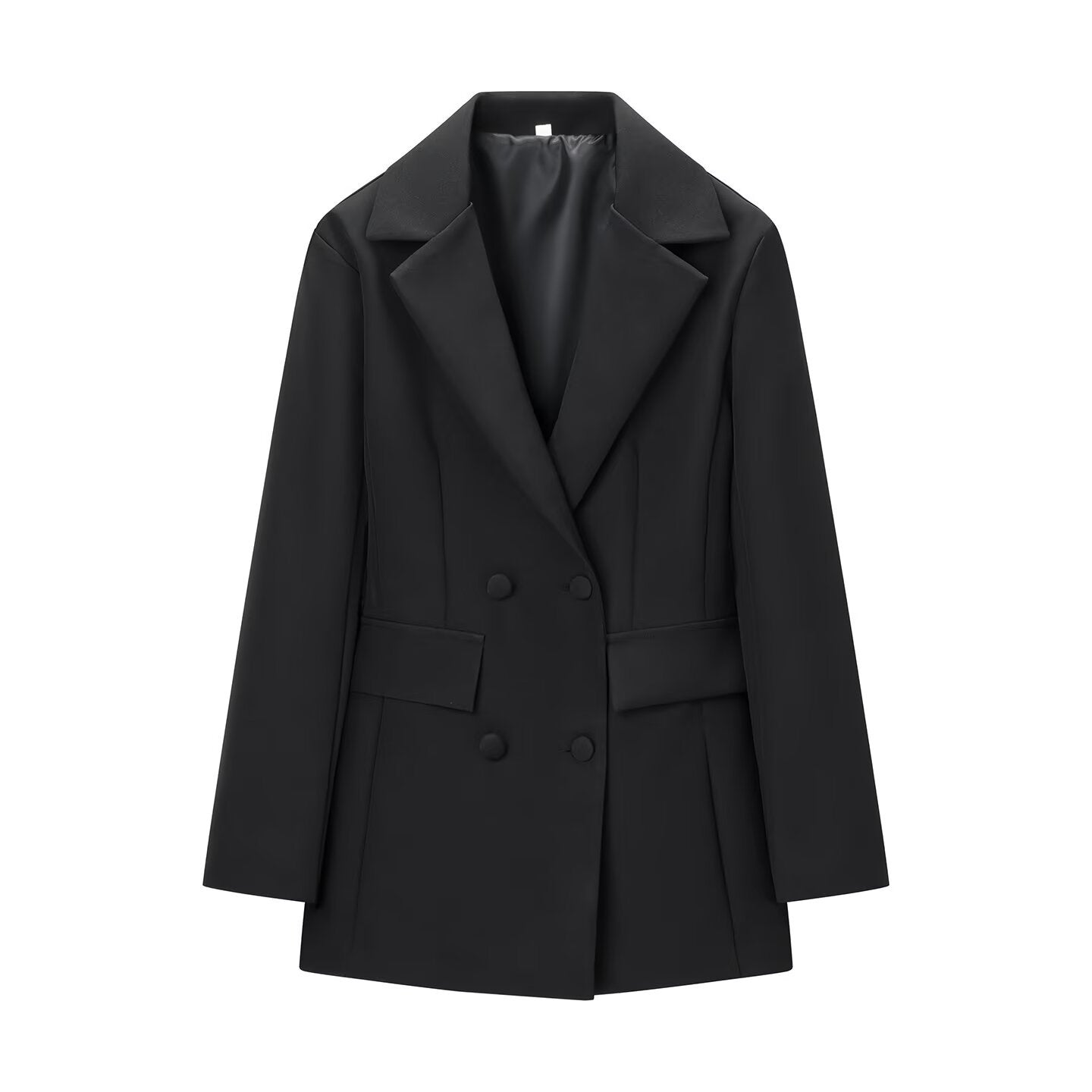 Satin Double-Breasted White Blazer GRAMERCY New Collection FASHION BYMANYC ® New York