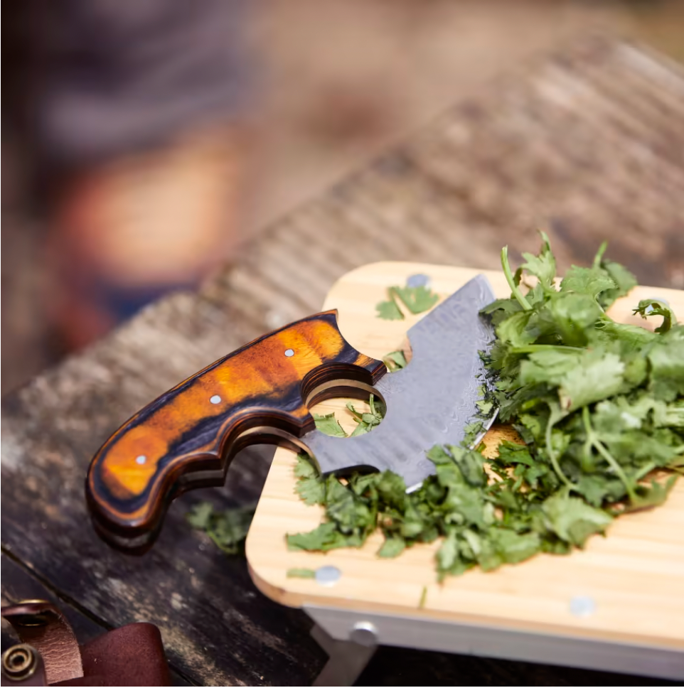 Titan Custom Alaskan Ulu Style Blade, Perfect for Outdoors and Indoor Use TD-315