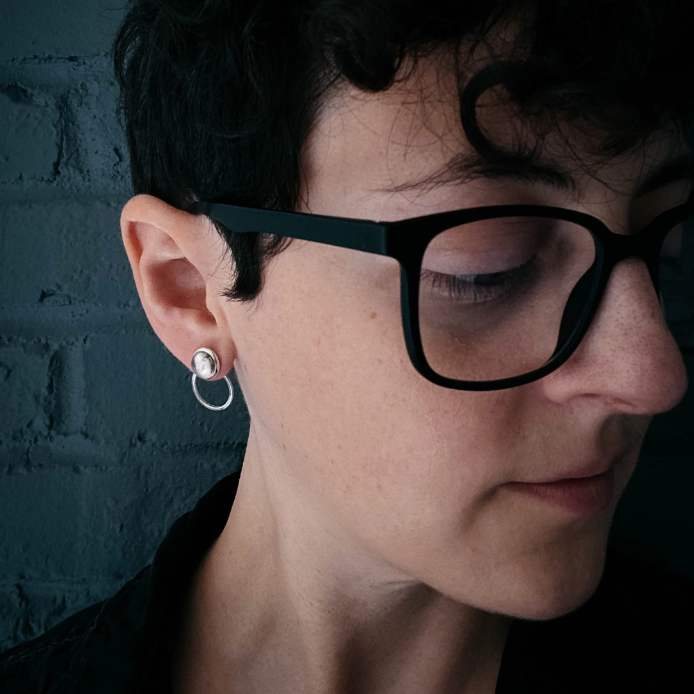 CLEARANCE My Moon Circle Ear Jacket Earrings